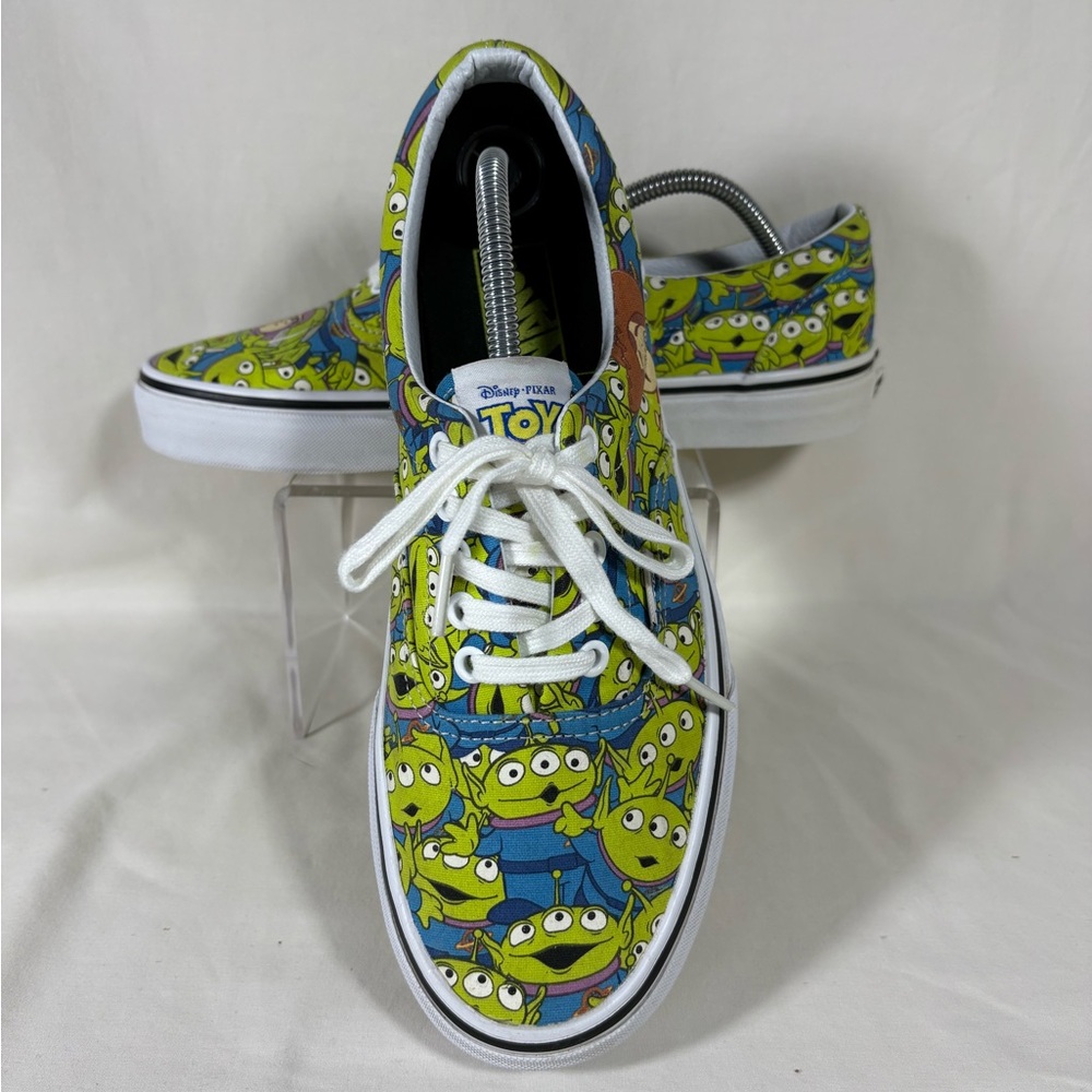 Vans x Disney Pixar Toy Story Glow in the Dark Aliens Sneakers SZ M's 9.5/W's 11 - Picture 4 of 12